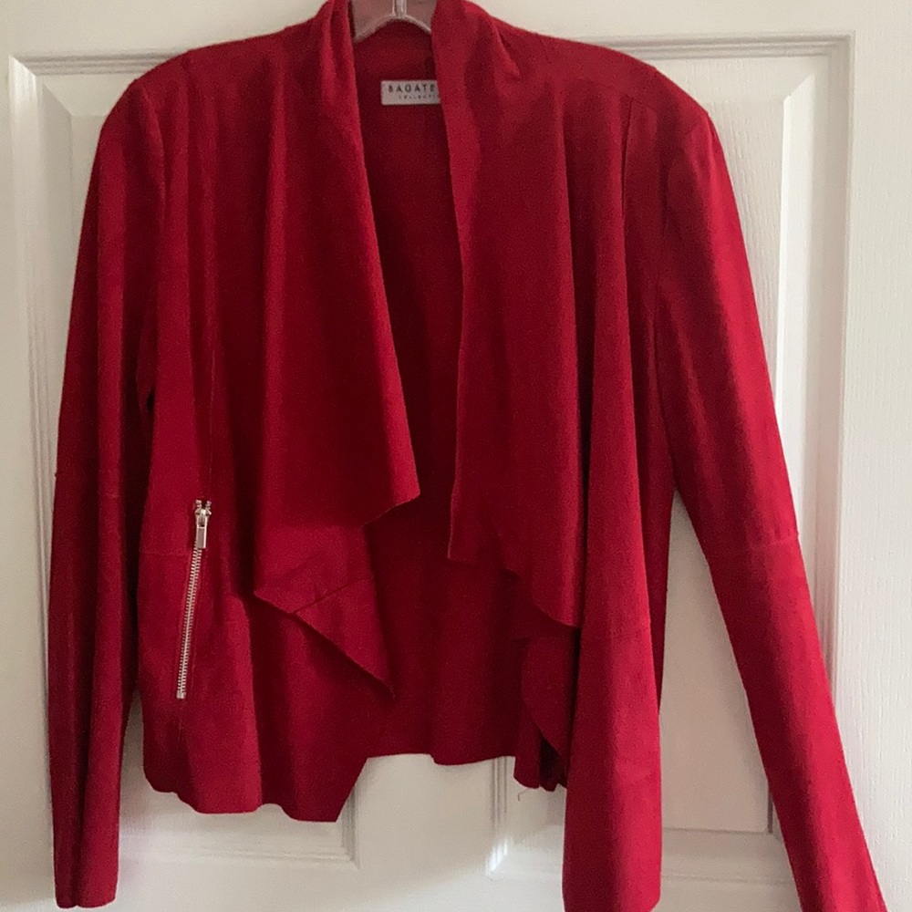 Bagatelle Suede Drapey Jacket